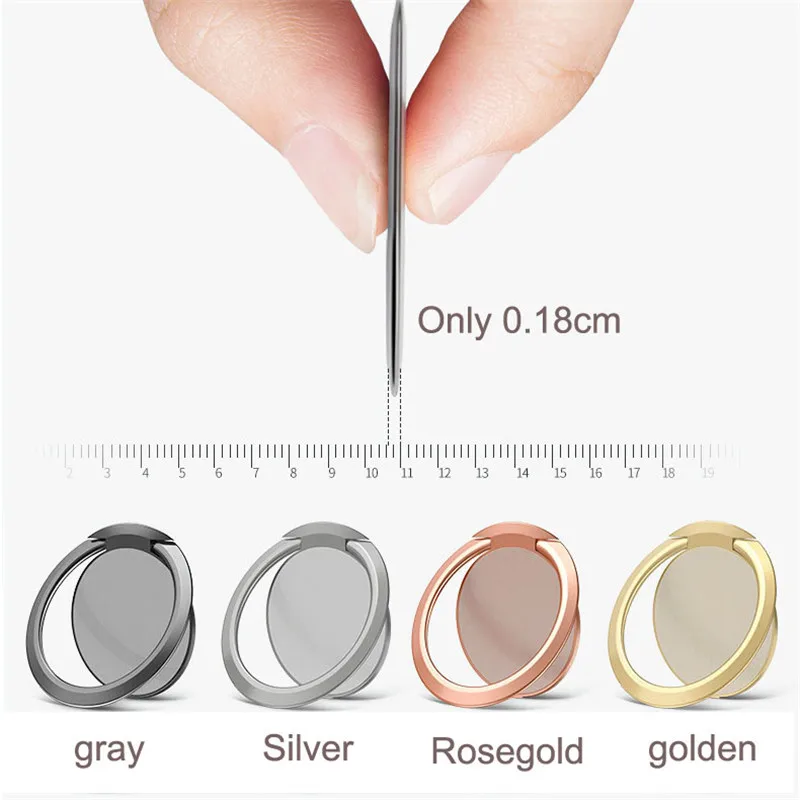 

Ultra-thin Mobile Phone Finger Ring 90 Degree Metal Stent Magnetic Phone Ring Holder Stand For iPhone Sansung Car Mount Stand