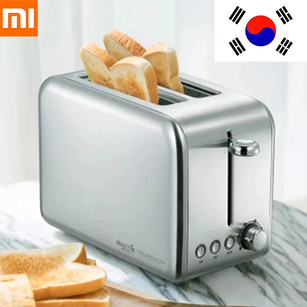 

Xiaomi Deerma Electric Bread Toaster Stainless Steel Household Baking Bread Maker Breakfast Machine Kitchen Toast Sandwich Grill