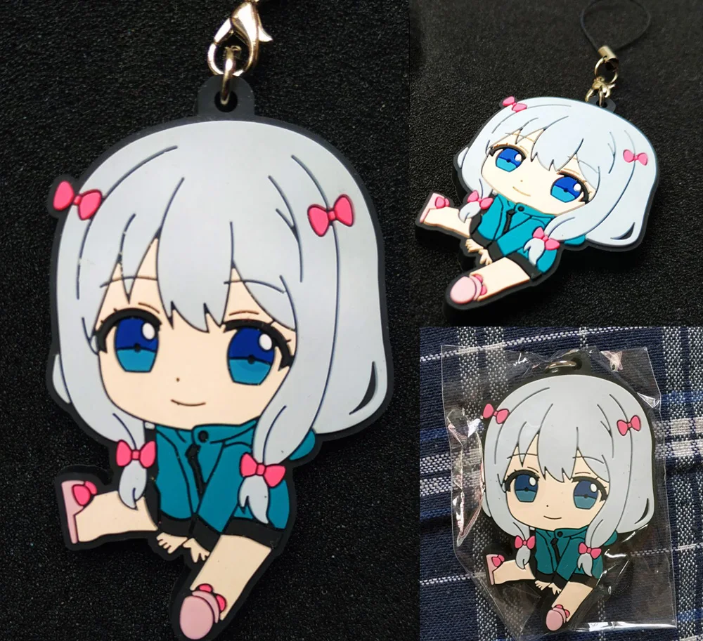 

Japanese Anime Eromanga Sensei Figure Izumi Sagiri Sweet Ver action Figure PVC Phone Strap/Keychain Pendant Toys