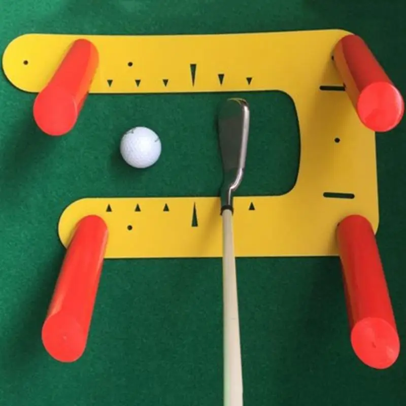 Для обучения махам в гольфе ватин позиционная u-образная линейка коврик для гольфа практика вспомогательная коррекция Pad хорошее качество полезное оборудование