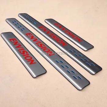 

For 2014-2017 2018 Buick Envision Car Door Sill Scuff Plate Welcome Pedal Protector Pedal Step Cover Stainless Car Accessories