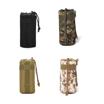 

Kit Sports 4 Colors Optional Camping Pouch Travel Hiking Polyester Outdoor Holder 600D Survival Water Bottle Bag Protable Kettle