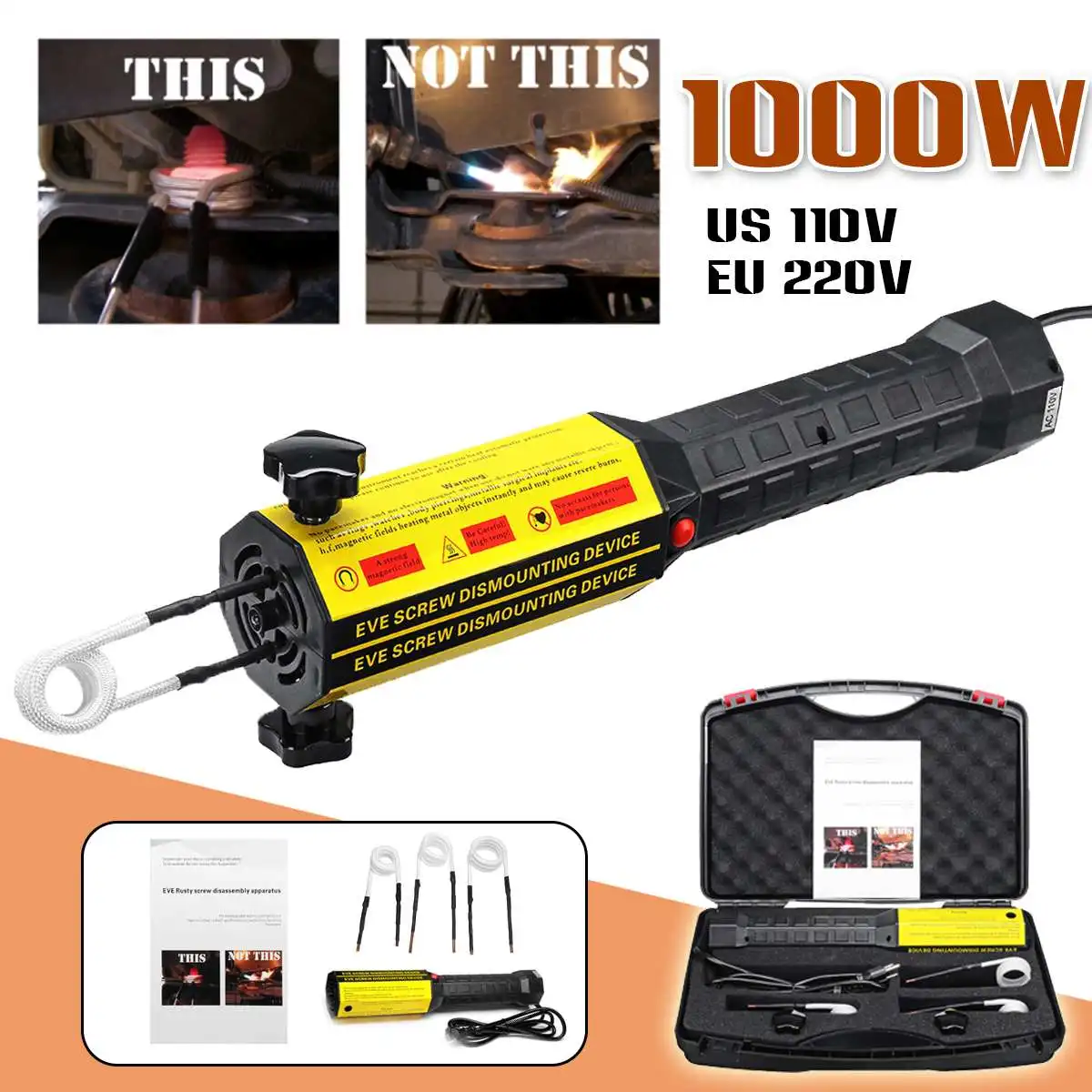 Heat Induction Tool For Removing Rusted Bolts