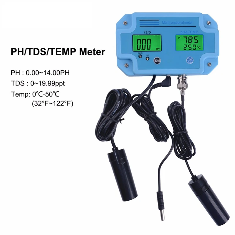 

New Ph-2983 Digital Led Ph And Tds Meter Tester With 2 In 1 High Accuracy Monitoring Equipment Tool Eu Plug