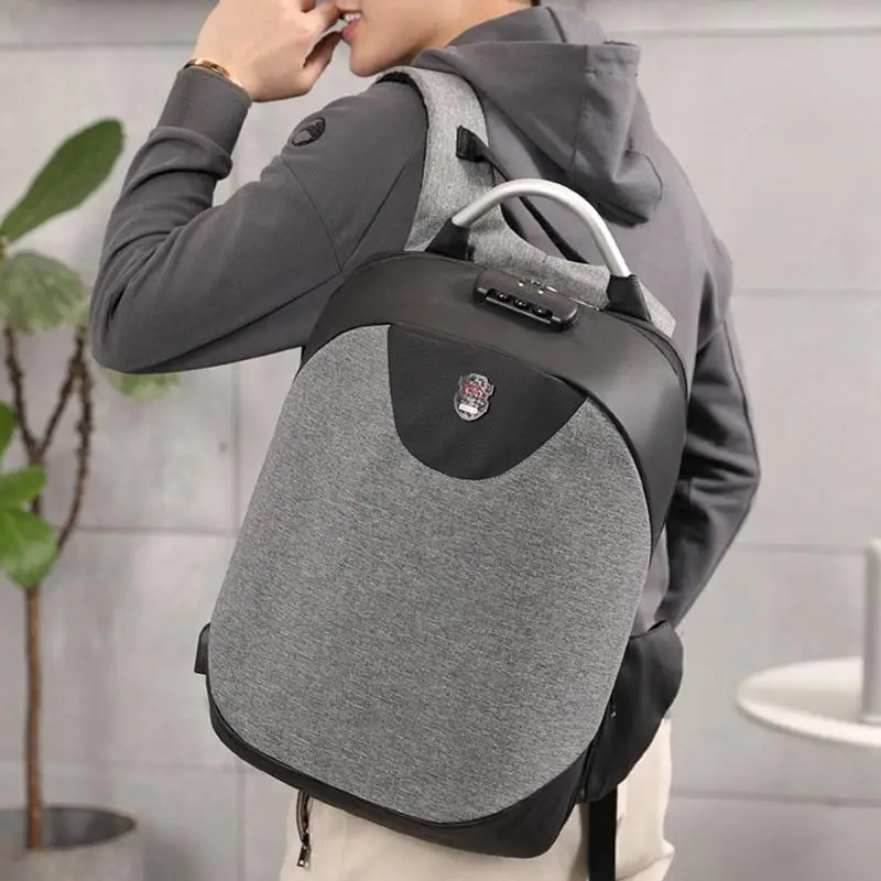 

Famous Brand Men backpack anti theft USB Charging school backpack male women 14" 17" laptop backpack schoolbag back pack bag