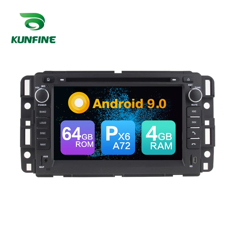 Android 9 0 Core PX6 A72 Ram 4G Rom 64G Автомобильный DVD GPS мультимедийный плеер стерео для GMC Chevrolet