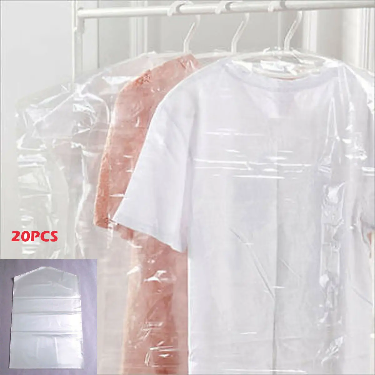 Dress Clothes Garment Suit Bags Dustproof Storage Plastic Protector ,Storage Cover Of