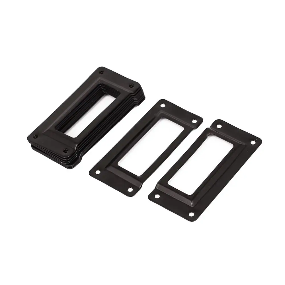 

Office Library 62x29mm File Drawer Tag Frame Label Holder Black 10pcs