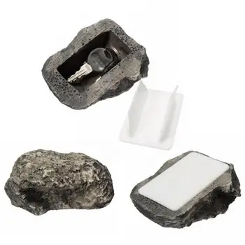

Outdoor Muddy Mud Spare Key House Safe Hidden Hide Security Rock Stone Case Box 0