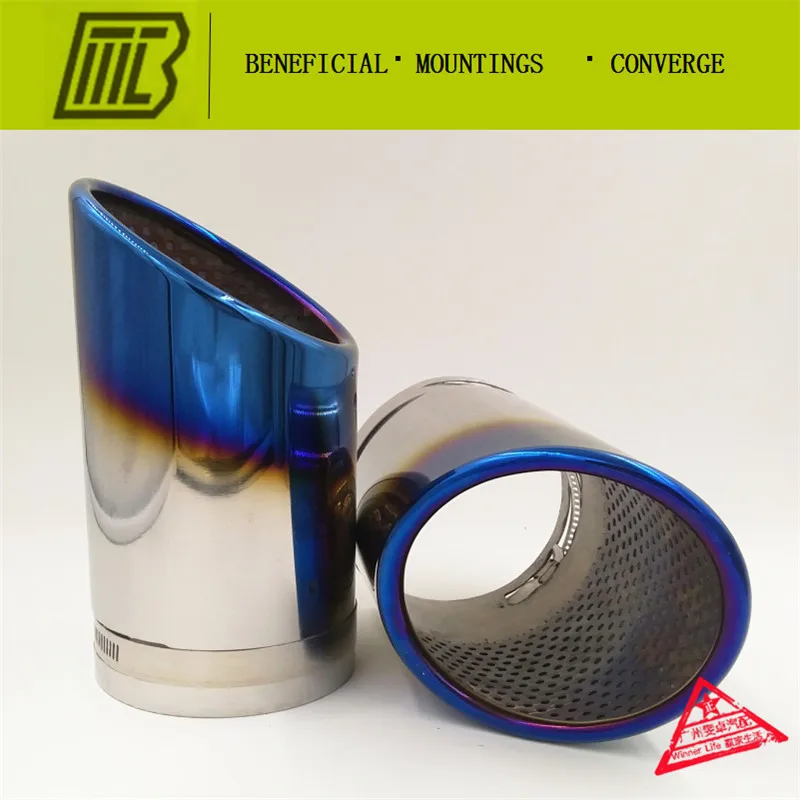 

REFITTING Car Q7 Exhaust Muffler Modified Tail Throat Liner Pipe for AUDI Q7 special pipe Caliber 95mm.length 170mm