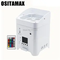 OSITAMAX-A светодиодный зарядки Дорожный Чехол 6in1 + 6 шт. Par светодиодный аккумулятор Wi Fi DMX RGBWA УФ Свадьба DJ свобода