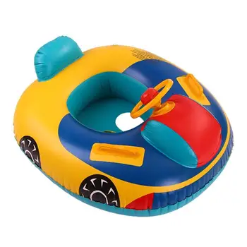 

Summer Swimming Ring Cartoon Bumper Cars Seat PVC Swimming Ring Baby Toddler Inflatable Float Swimming Toy For Children