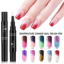 Гель-лак для ногтей, ручка, меняющий температуру, карандаш, лак для ногтей, УФ гель для ногтей, лак, карандаш, термо меняющий цвет, лак