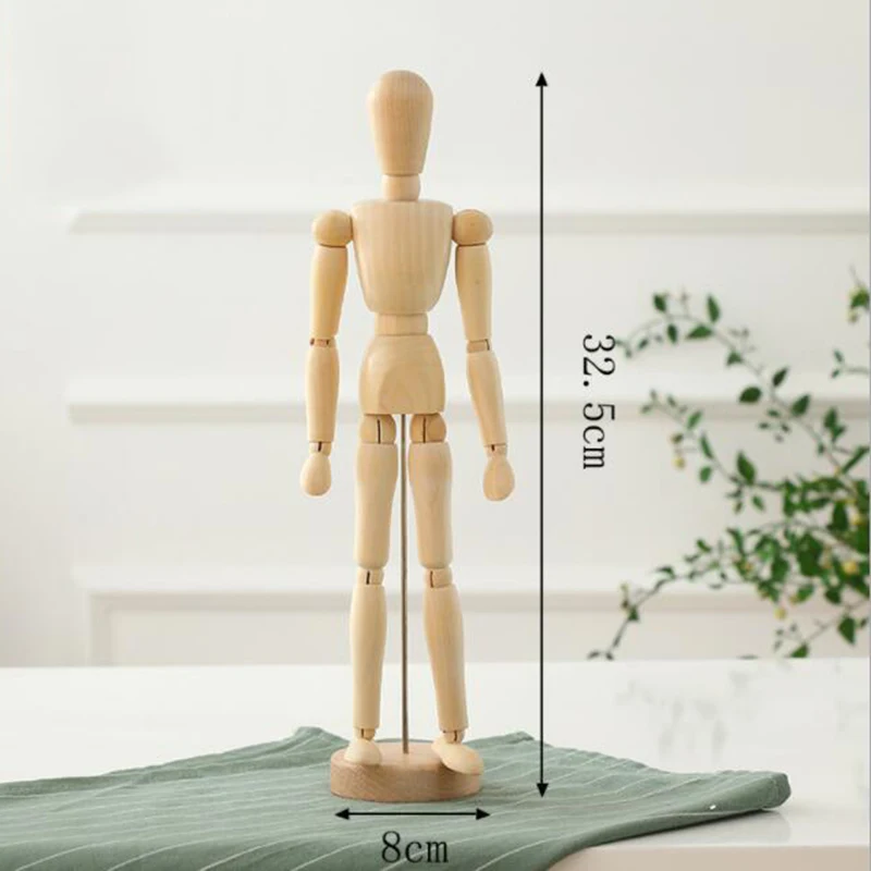 

Wooden Wood Figure Male Female Manikin Mannequin Human Artist Drawing Model