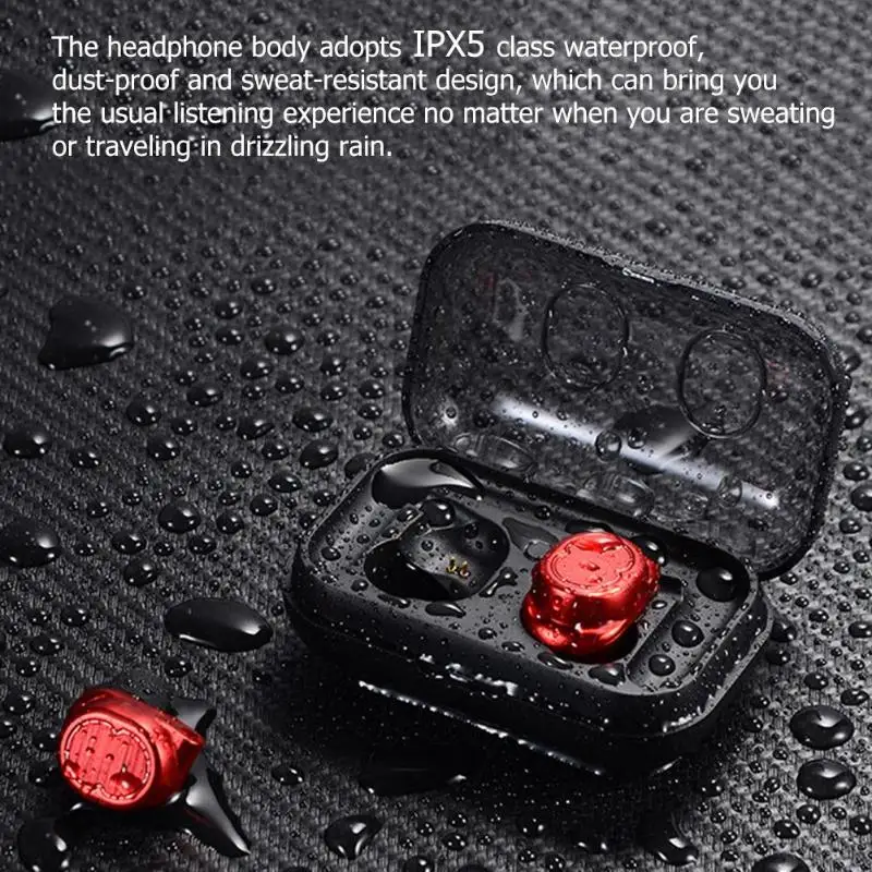 

Mini TWS8 Waterproof Wireless Earbuds Bluetooth V5.0 Sports Touch In-ear Earphone Game Headset Music Earplug with Charging Box