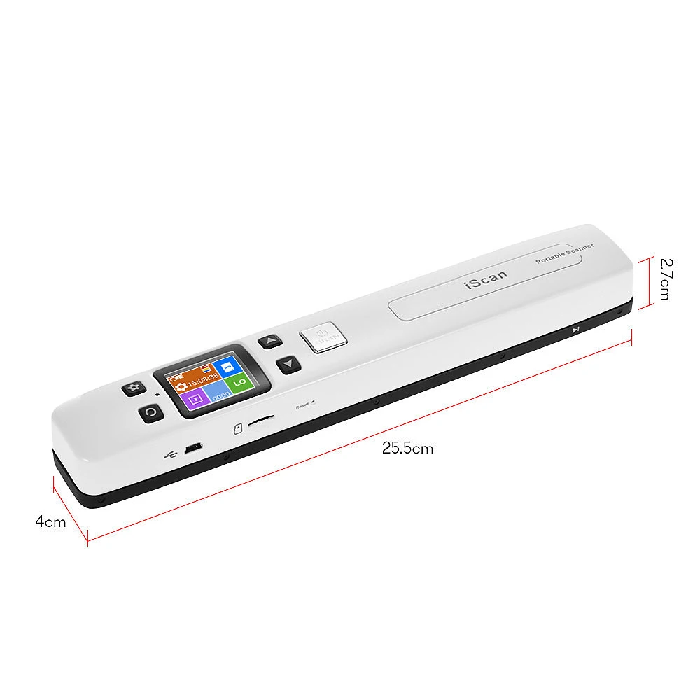  Mini Document & Images Scanner A4 Size JPG/PDF Formate Wifi 1050DPI High Speed Portable Lcd Display