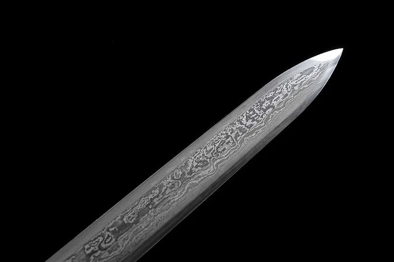 Классический пион династии Цинь Дамасская сложенная сталь обратный сложенный