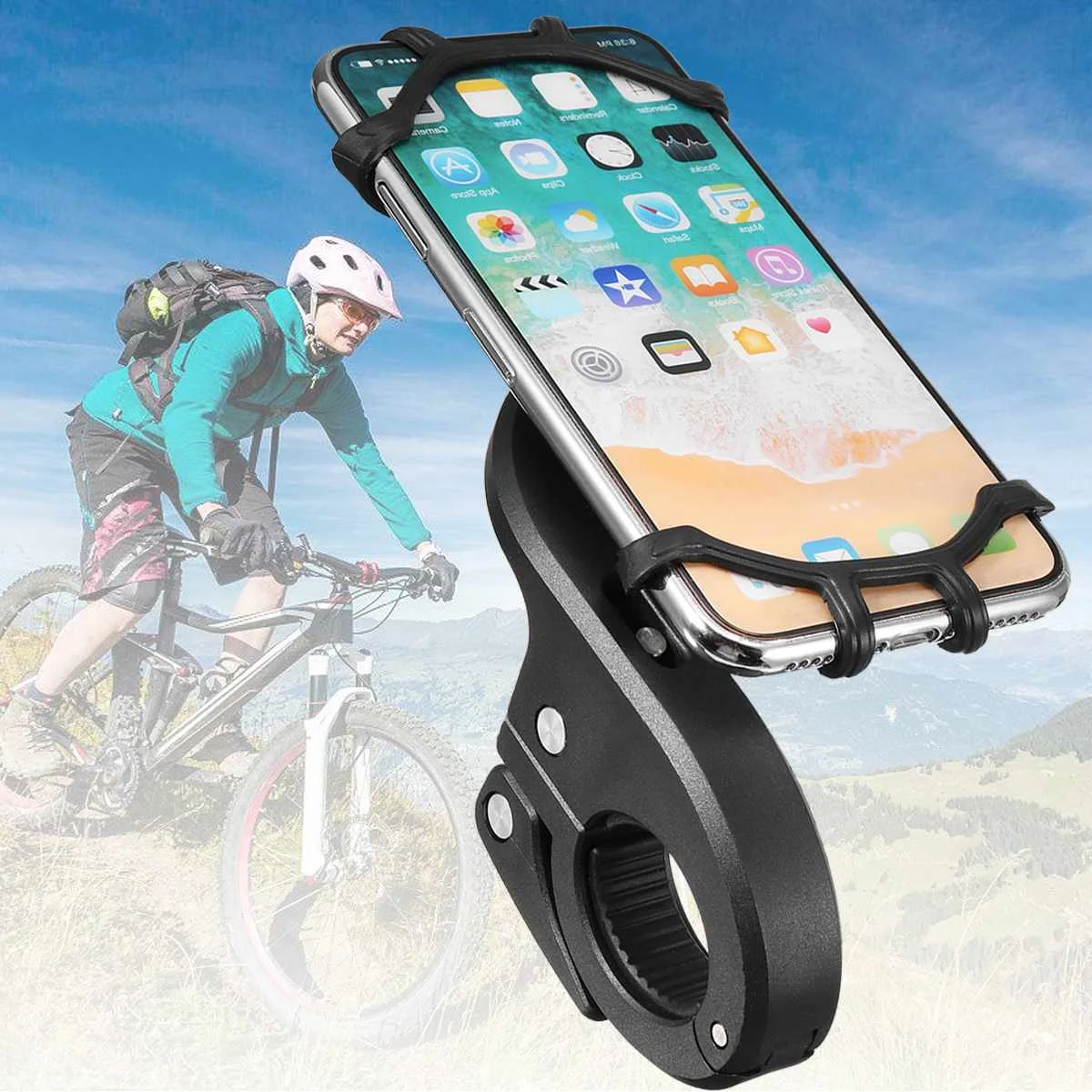 

PhoneHolder Stand Phone GPS Holder Universal Phone Bracket for Xiaomi Mijia M365 Electric Scooter Durable Anti-Slip 360 Rotation