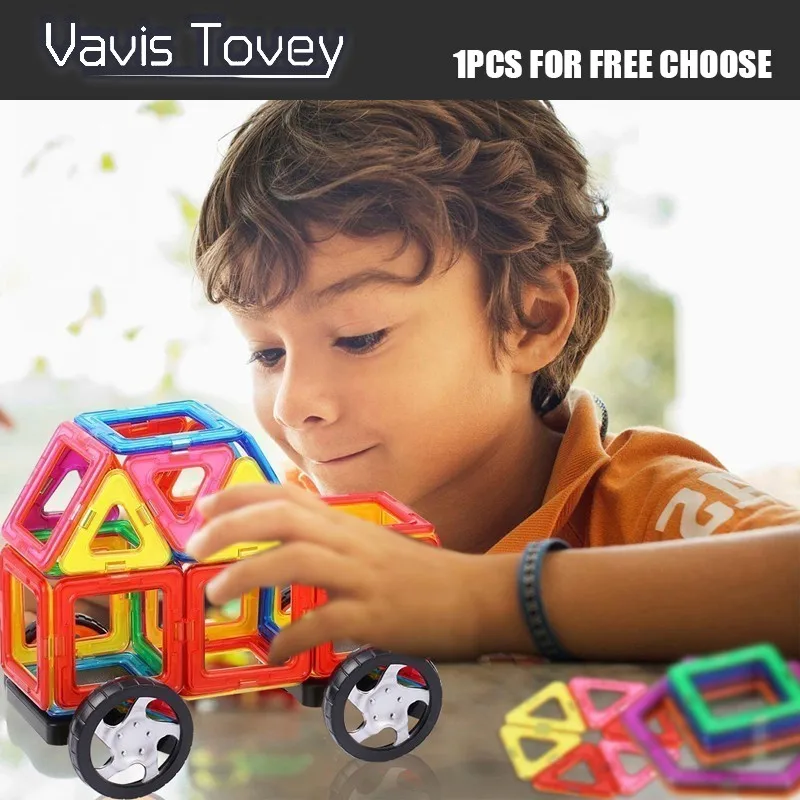 

Vavis Tovey 1PCS Magnetic Designer Building Construction Magnet Educational Toys Children Kids Boys Girls Gift