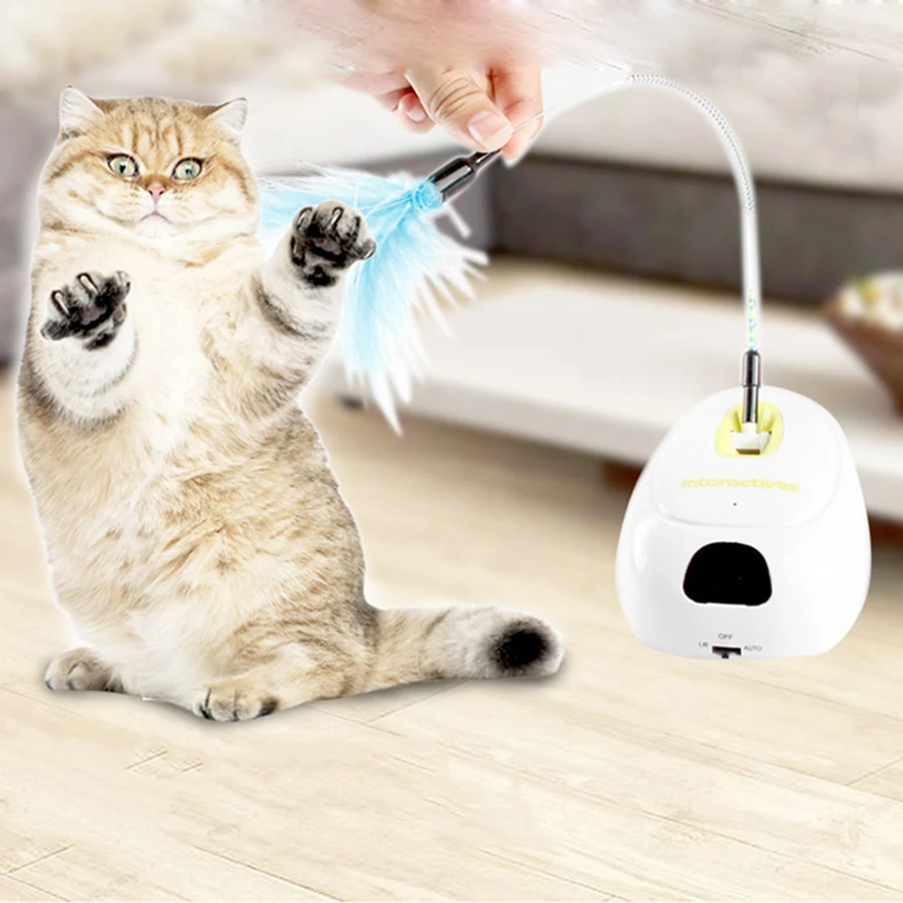 

Sensor Funny Toy Cat Stick Spring Bar Automatic Sensing Cat Toys Intelligent Control Play Decompression Pet Dog Cat Toys