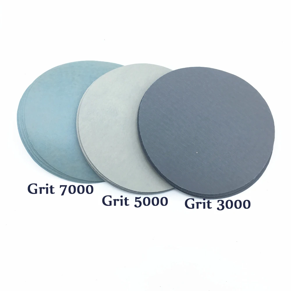 High quality 30pcs/Set 125mm Round sandpaper Disk Sand Sheets Grit 1000# /1500# /2000# /3000#/ 5000#/ 7000# Sanding Discs