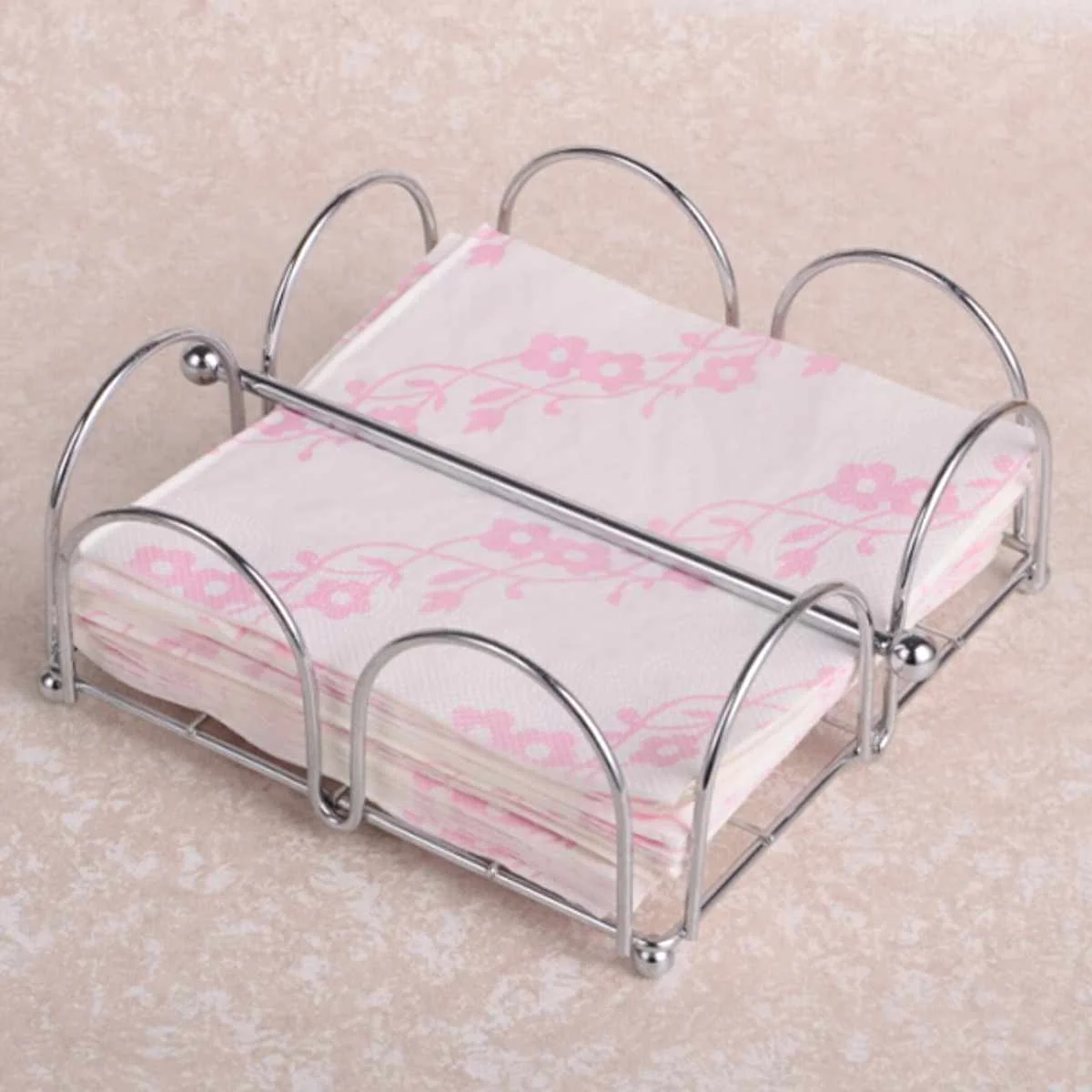 

Napkin Paper Holder Iron Box Tissue Paper Holder Table Desktop Serviette Dispenser Sheet Paper Case Hotel Kitchen Restaurant