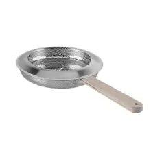 Фильтр из нержавеющей стали для выпечки кофейных зерен с деревянной ручкой, ситечко для жареного масла