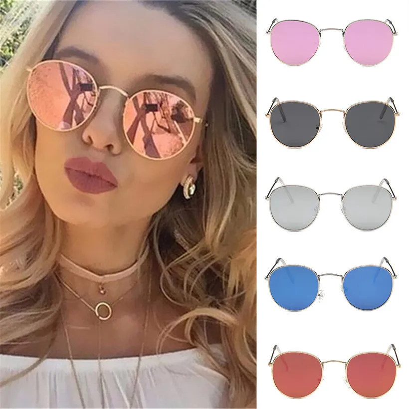 

Oulylan Vintage Round Sunglasses for Men Women Shades Sun Glasses Retro Mirror Sunglass