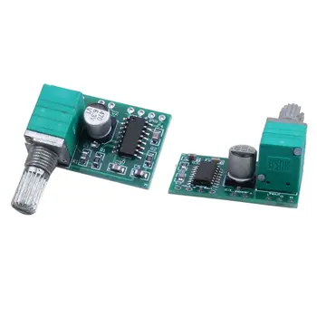 

Super Mini PAM8403 DC 5V 2 Channel USB Digital Audio Amplifier Board Module 2 3W Volume Control with Potentionmeter Switch Pac