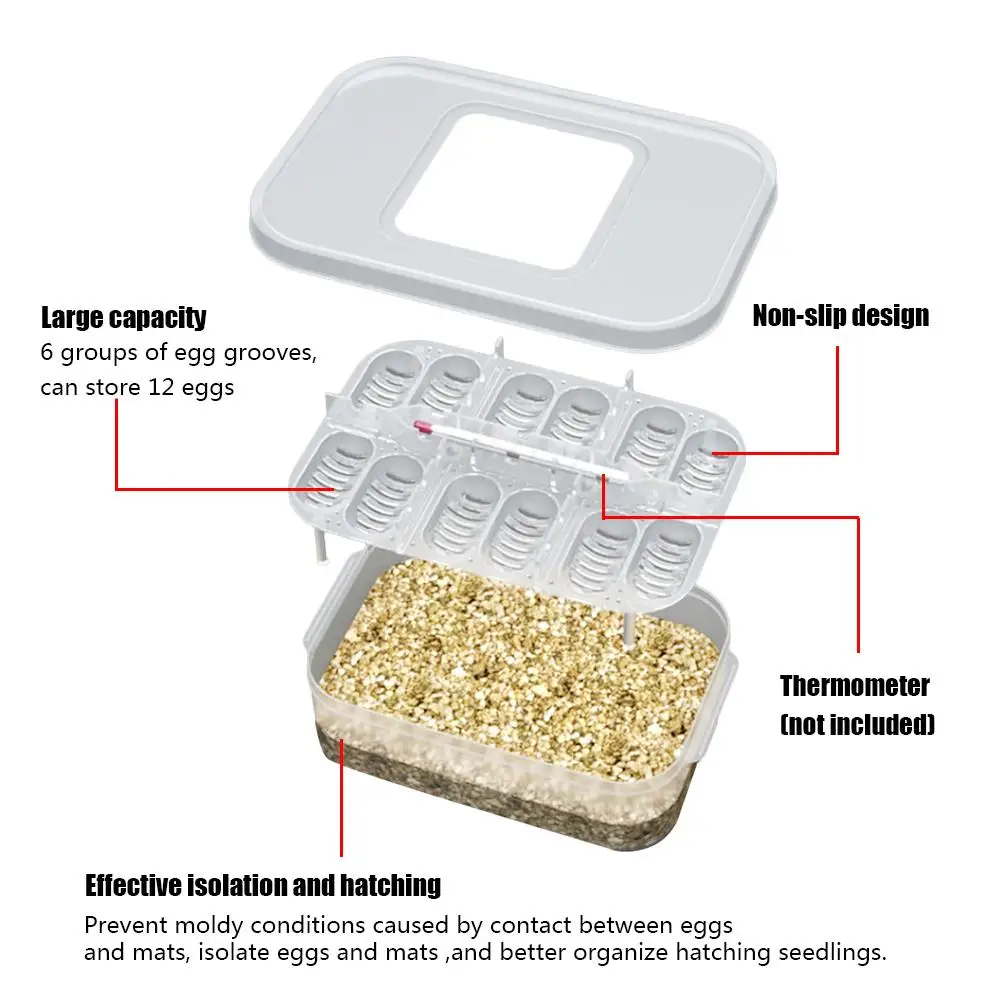 12-отсек Профессиональный рептилий ящик для инкубатора ящерица малая для разведения рептилий коробок продвинутая инкубатор дропшиппинг