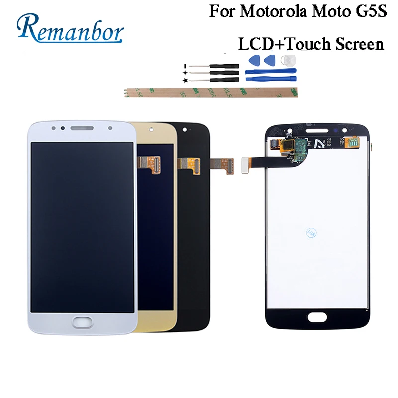 

Remanbor For Motorola Moto G5S LCD Display And Touch Screen For Moto G5S XT1793 XT1794 XT1792 LCD Screen Digital Accessory +Tool