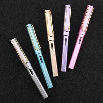 

1Piece Luxury Starry Ink Sac Fountain Pens For Kids Writing School Office Supplies 0.38/0.5mm EF Nib Pens Korean Stationery