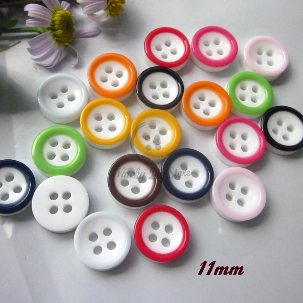20x Wood Buttons 2 Holes Craft Flower Sewing Scrapbooking DIY