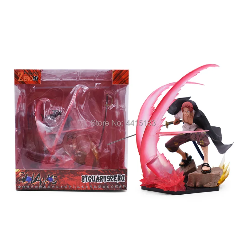 Anime One Piece ZERO Shanks Battle Ver PVC Action Figure Doll Collectible Model Baby Toy Christmas Gift For Children