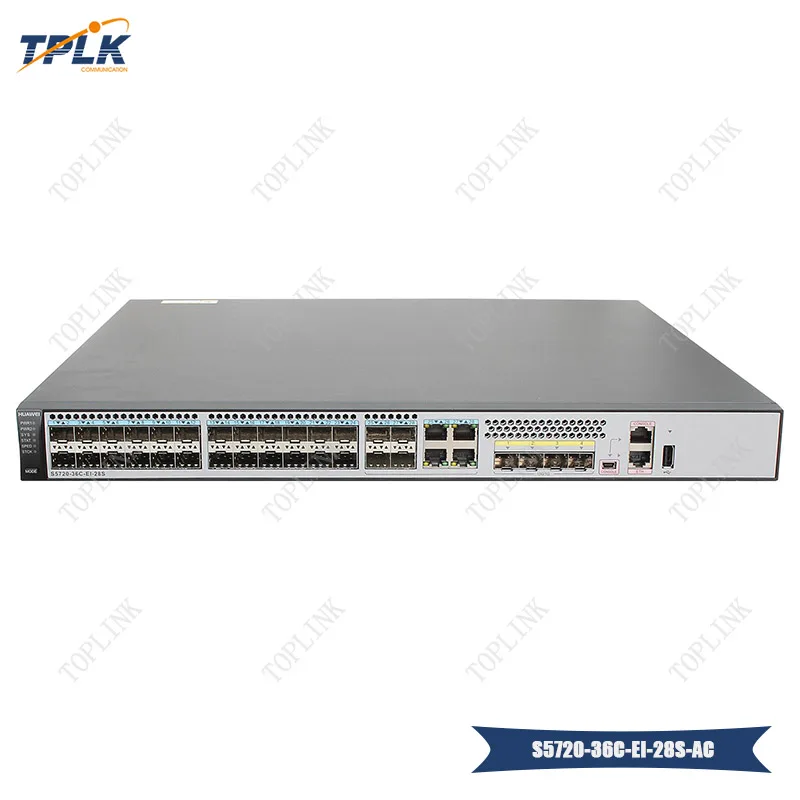 Оптический коммутатор Huawei S5720-36C-EI-28S-AC 10/100/1000 Мбит/с Gigabit SFP поддерживает