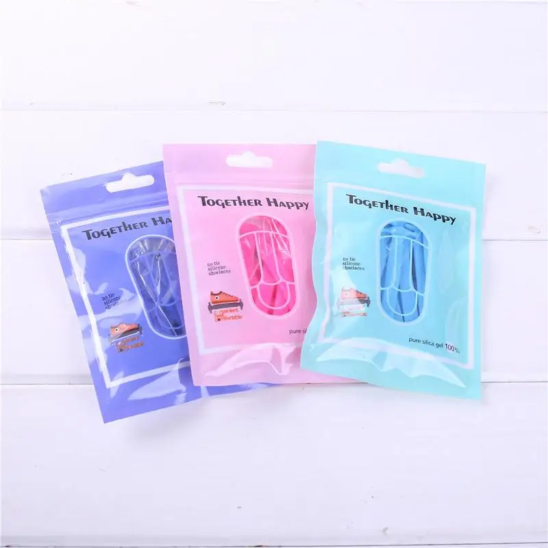 12Pc/Set Children Athletic Running No Tie Shoe Lace Elastic Silicone Shoelaces Free Tie-up Lazy Silicone Laces