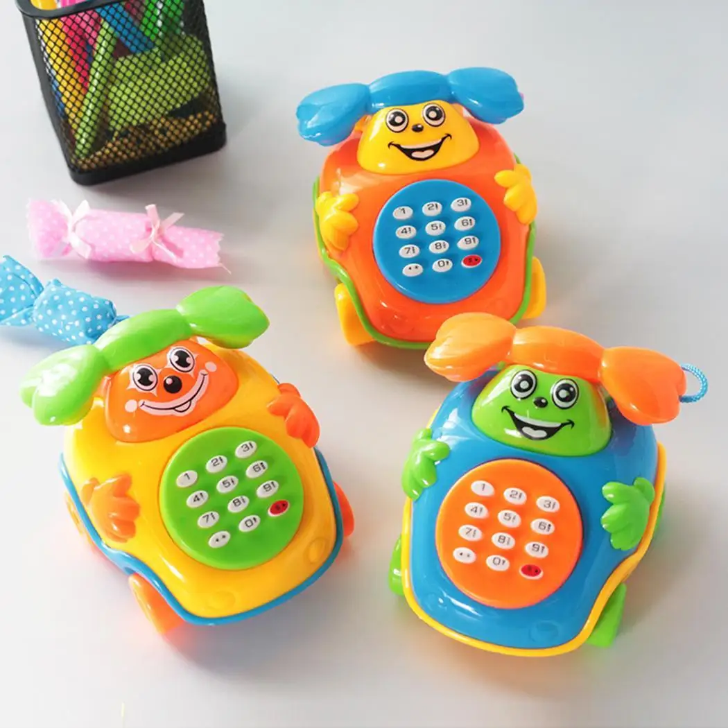 Дети умное Раннее Обучение моделирование мобильный телефон мультфильм игрушка английский-версия более 6 месяцев ребенок