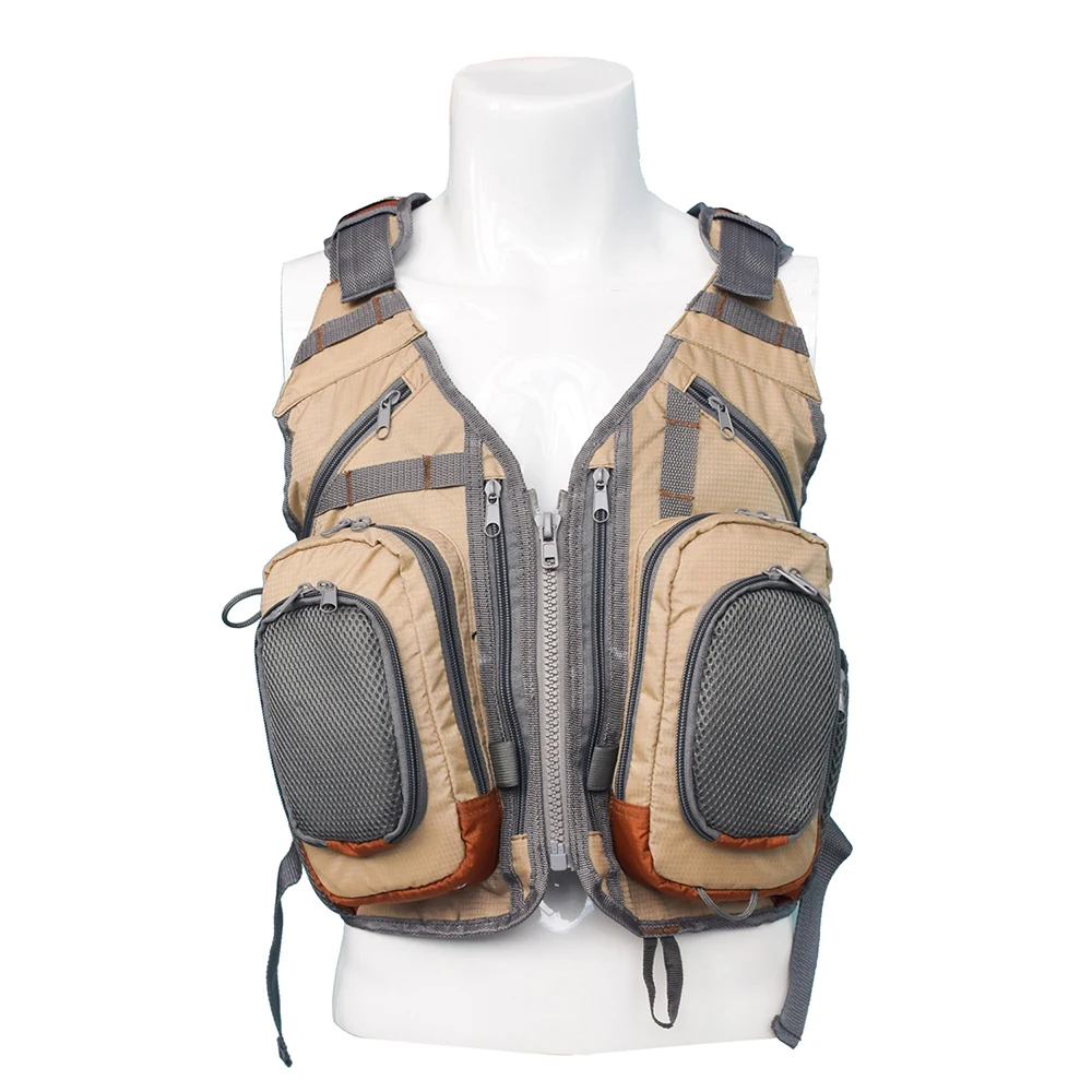 

Outdoor Fishing Vest Backpack Multi Pockets Breathable Water Resistance Polyester & Mesh Fishing Vests fly/kayak/Canoe Fishing