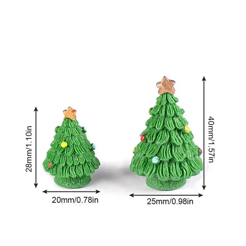 Рождественская елка миниатюрное украшение пейзаж Рождественская елка декоративные изделия из полимера сад песок ремесла для DIY Симпатичные украшения для дома