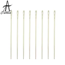 12 шт. 6 см/2,5 ''ткацкая игла для волос, стропильные иглы, швейная нить, инструменты для изготовления париков, прямые I-образные иглы