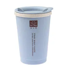 280 мл, домашняя чашка для питьевой воды, Спортивная, офисная, круглая, креативная, герметичная, уличная, с принтами, многослойная чашка, портативная, двойная, унисекс