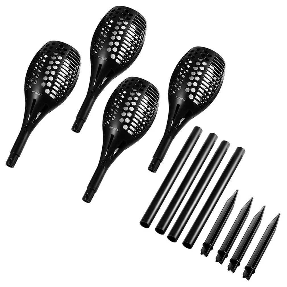 

ICOCO Outdoor 96 LED Flickering Flame Lighting Solar Torch Light Landscape Decor Path Lighting Waterproof Torch Light