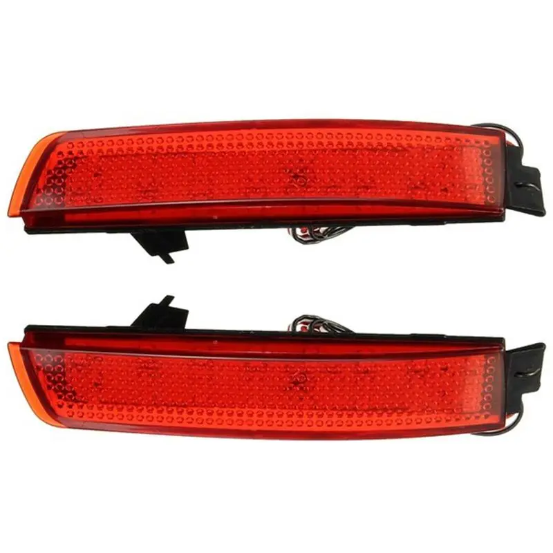 

2 Pcs Led Bumper Reflector Red Lens Tail Brake Light Lamp For Nissan Juke/Murano/Infiniti Fx35/Fx37/Fx50