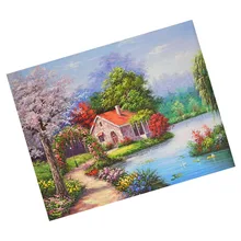 Фото на заказ! 5D Алмазный рисунок пейзаж узор вышивка крестиком комплект для украшения дома гостиная спальня Пастораль trail flowe