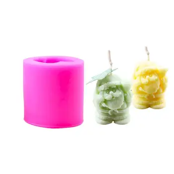 

New 3D Santa Claus Candle Mold DIY Silicone Cake Mold Chocolate Mould Father Christmas Soap Molds Cake Tools