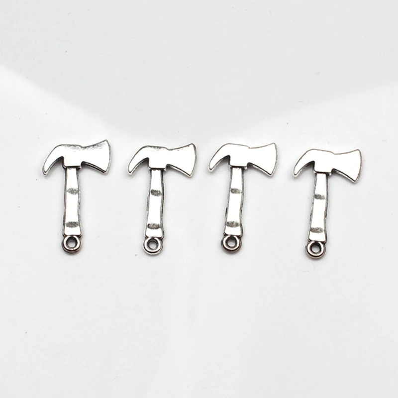 

6pcs Charms fire axe ax 26*15mm Antique Tibetan Silver Pendant Finding Accessories DIY Vintage Choker Necklace Handmade