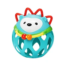 Детские мягкие резиновые полые Погремушки Мультфильм Животное шарик-грызунок развивающие игрушки подарок для детей Ежик стиль, ежик