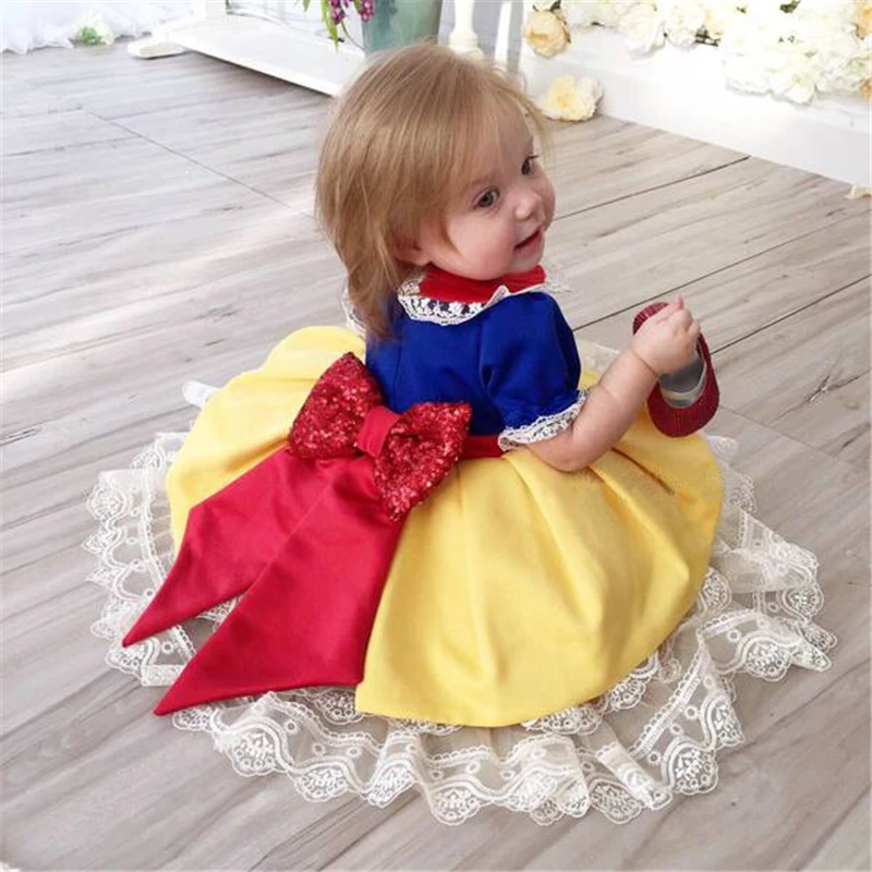 

1-6T Toddler Kid Baby Girl Princess Dress Elegant Party Pageant Bridesmaid Wedding Formal Dress Cute lovely lace Dress