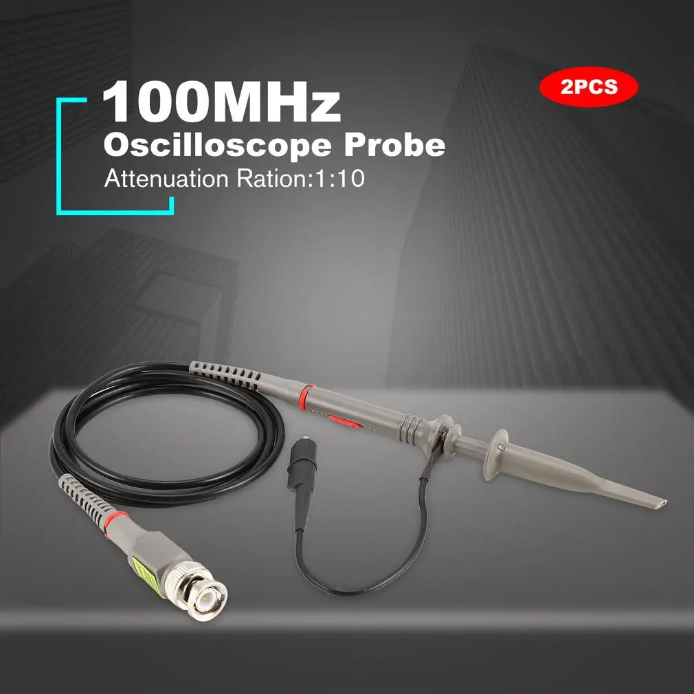 2 шт 100 датчик осциллографа на МГц Сфера клип Тесты зонд P6100 DIY приводит Высокая