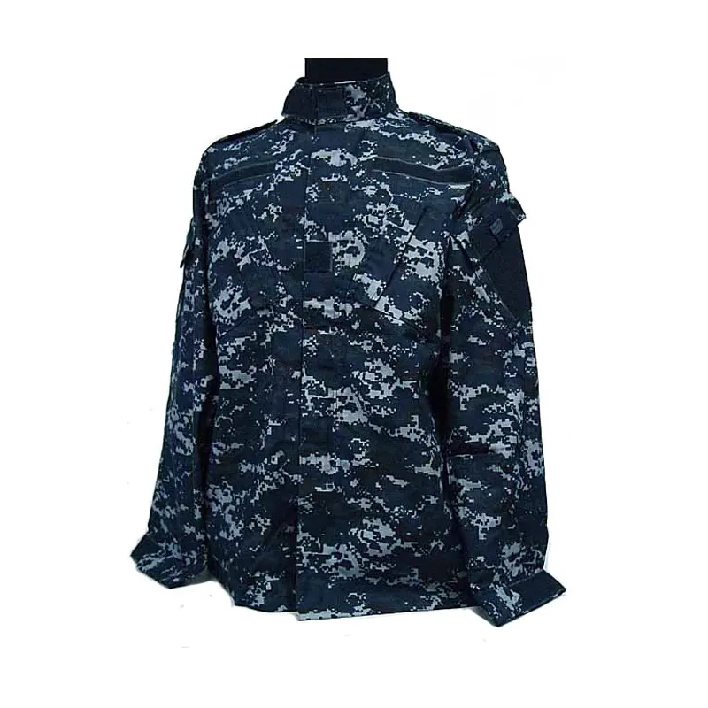 США Камуфляж Униформа темно-синий Военная Униформа темно-синий Цифровой синий ACU стиль униформа набор цифровой темно-синий камуфляж
